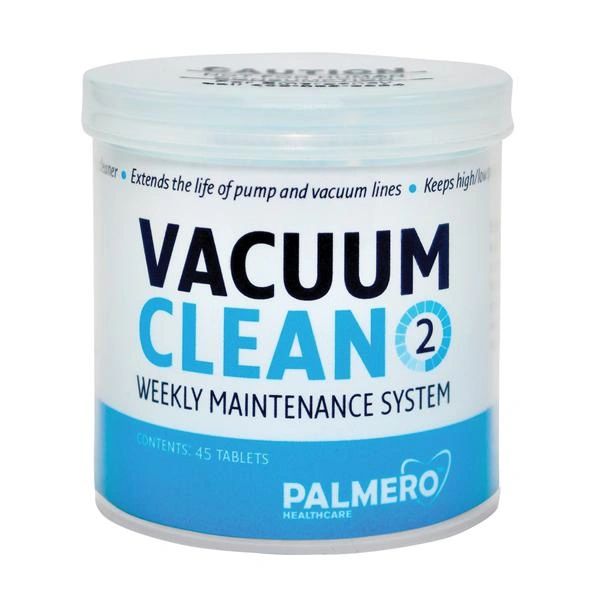 Vacuum Clean Evacuation System Cleaner Tablet Unit Dose 45/Bottle , Palmero 3547