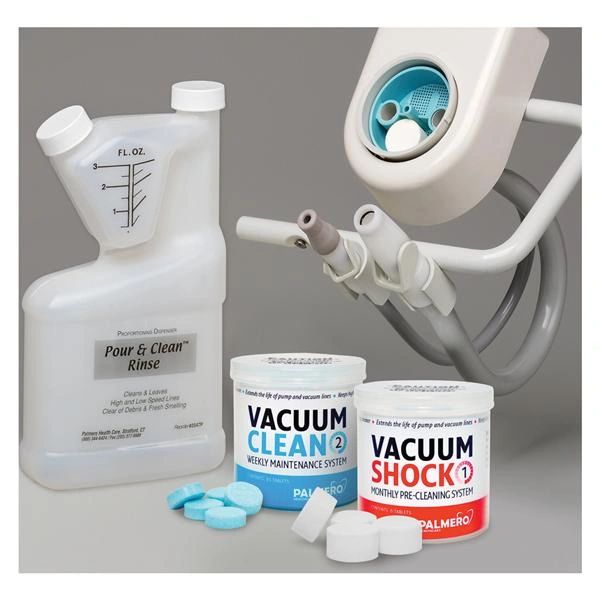 Shock & Clean Starter Kit, Includes: (1) Vacuum Shock, (1) Vacuum Clean, (1) (16oz) Pour & Clean Bottle , Palmero 3546K