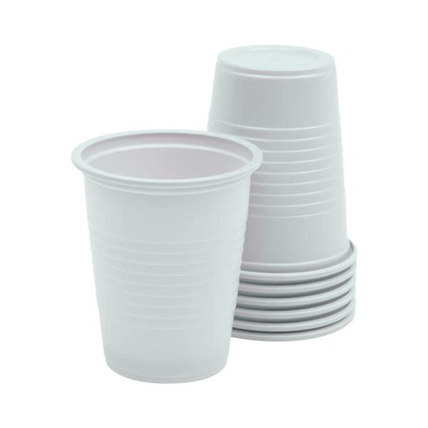 Essentials Drinking Cup Plastic 5 oz White Embossed 1000/Case, HS 1126791