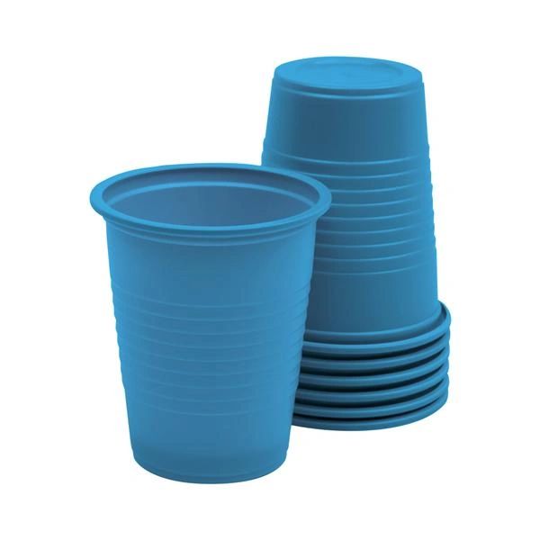 Essentials Drinking Cup Plastic 5 oz Blue Embossed 1000/Case, Essentials 1126792