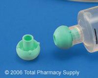 Cap, Syringe DiscPac™ Green, Luer Self Righting, Thermoplastic Elastomer , 1000/Case , Baxter H938674100