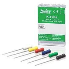 Dental K-Files, 25mm, Size 06, 6/pk , 10 Pack/Case , Miltex DKF25/06M