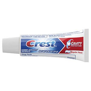 Crest Toothpaste, Cavity Protection, .85 oz, 240/cs ,Crest 3700030501