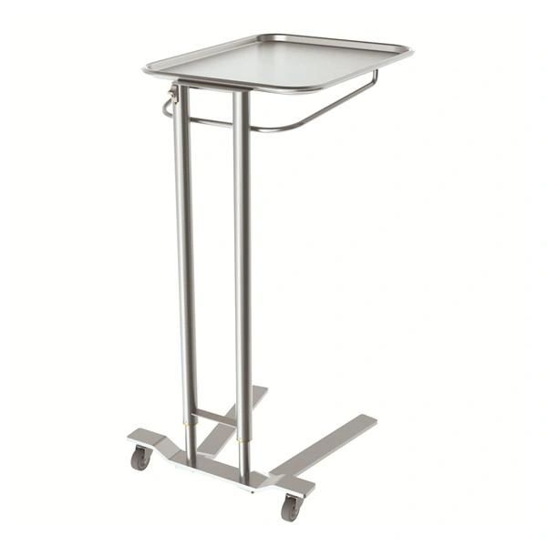 Stand Mayo 21-1/4x16-1/4" 50lbs Stainless Steel Height Adjustment Range: 36 58 2 Swivel Casters With Removable Tray , Mac Medical - MYO-3000