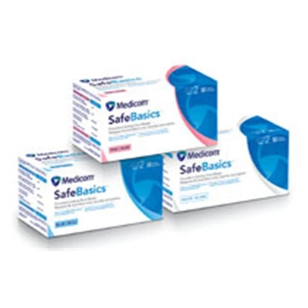 SafeBasics Earloop Mask Blue Latex Free ASTM Level 2 , 50/Box , 10 Box/Case , Medicom 2141