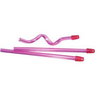 Saliva Ejector, Clear Red with Red Tip, Strawberry Scented, 105/bg, 10 bg/cs , Medicom 714