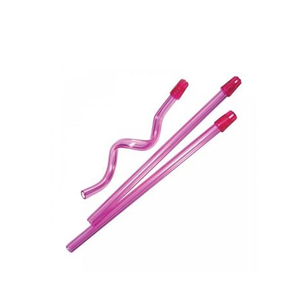 Saliva Ejector, Translucent Pink with Pink Tip, 105/bg, 10 bg/cs , Medicom 711