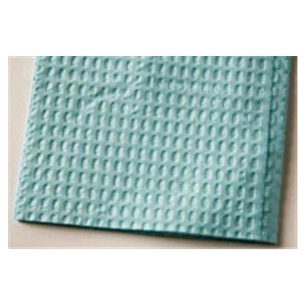 Ultimate Waffle Towel Bib 17 in x 18 in Blue Waffle Embossed 3 Ply Tissue / Poly 500/Case , Tidi 917413