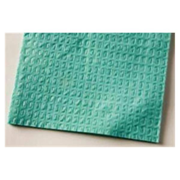 Ultimate Waffle Towel Bib 13 in x 18 in Teal Waffle Embossed 3 Ply Tissue / Poly 500/Case , Tidi 917410