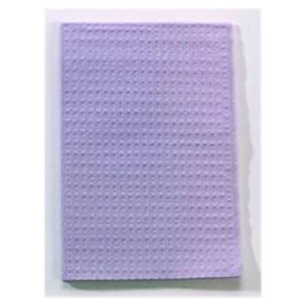 Ultimate Waffle Towel Bib 13 in x 18 in Lavender Waffle Embossed 3 Ply Tissue / Poly 500/Case , Tidi 917400