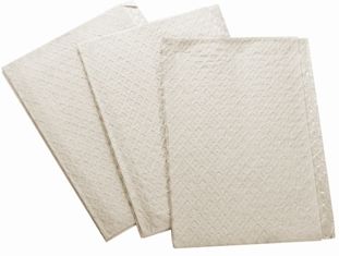 Ultimate Diamond Towel Bib 13 in x 18 in Beige Diamond Embossed 3 Ply Tissue / Poly 500/Case , Tidi 919407