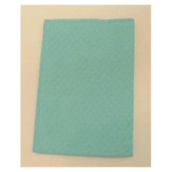 TIDI Ultimate Diamond Towel Bib 13 in x 18 in Teal Diamond Embossed 3 Ply Tissue / Poly 500/Case , Tidi 919410