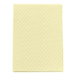 TIDI Choice Diamond Towel Bib 13 in x 18 in Yellow Diamond Embossed 2 Ply Tissue / Poly 500/Case , Tidi 919464