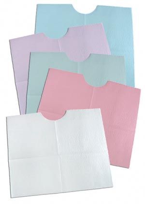 EveryDay Endo/Prophy Bib 29 in x 21 in Mauve Tissue / Poly 100/Case , Tidi 917486