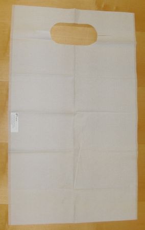 Chainless Bib 18 in x 30 in White Embossed Tissue / Poly 500/Case , Tidi 920962