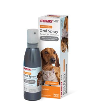 CROSSTEX VET Oral Spray with 0.12% CHG, Unflavored, 1 oz (30mL) Bottle , 10/Case , Crosstex VSPRAY