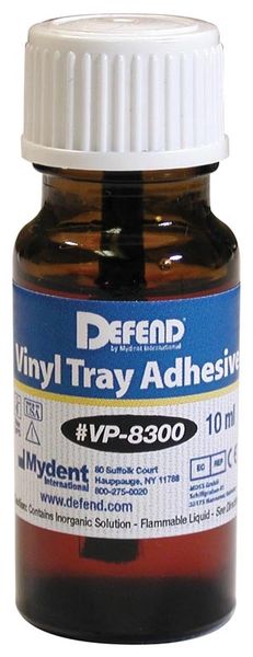 Vinyl Tray Adhesive, 10 mL Bottle with Applicator , 10/Case , Mydent VP-8300