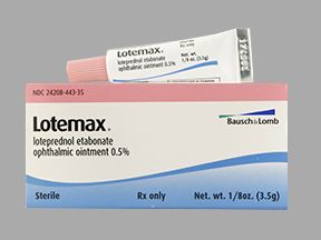 Lotemax 0.5% Ophthalmic Ointment 3.5gm , Bausch 24208-0443-35 , 24208044335