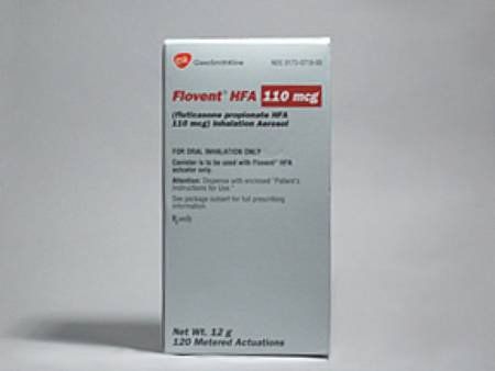 Flovent HFA Fluticasone Propionate 110 mcg Inhalation Aerosol Canister 120 Doses , Glaxo Smith Kline 00173071920 , 00173-0719-20