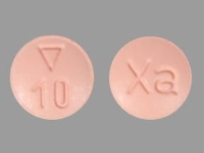 Xarelto Rivaroxaban 10 mg Film Coated Tablet Bottle 30 Tablets , J.O.M. Pharmaceutical 0458058030