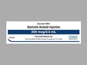 Ganirelix Acetate Injection Ganirel , Ferring Pharmaceuticals 55566-1000-01