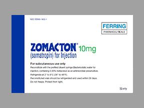 Zomacton 10MG with Vial Adapter Som, Ferring Pharmaceuticals 55566190201