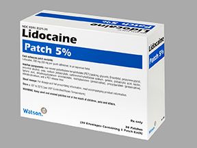 lidocaine patches 5 percent