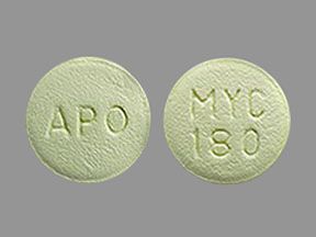 Mycophenolic Acid DR 180mg, 120 Tablets/Pack , Apotex 60505-2965-07