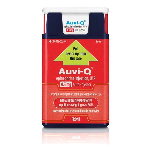 Auvi-Q Epinephrine Auto-Injector Syringe 0.3mg 2/Package , Kaleo Pharma 1011320