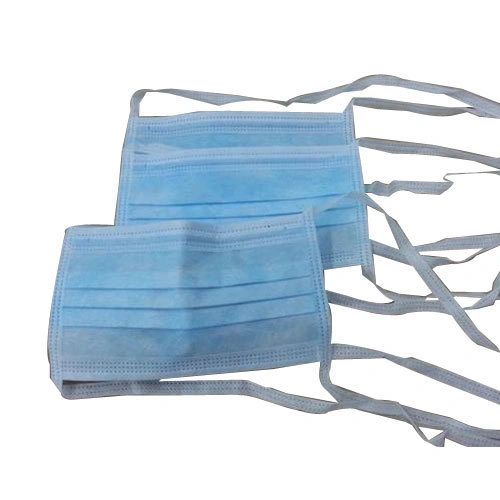 Face Mask with Ties, Blue , 50/Box , Each , 6 Box/Case , Level 1 , Ameri 10188981