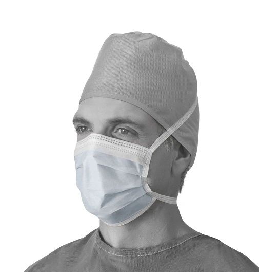 Anti-Fog Surgical Face Mask with Ties, Blue , 50/Box , Ameri NON27378A