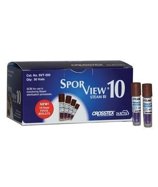Self-Contained Steam Biological Indicators, 50/bx, 4 bx/cs , Crosstex SVT-504