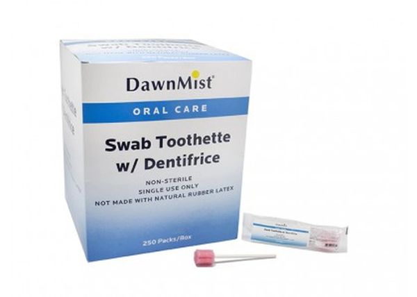 Toothette Swab, Untreated, 1/pk, 250 pk/bx, 4 bx/cs , Dukal ST02