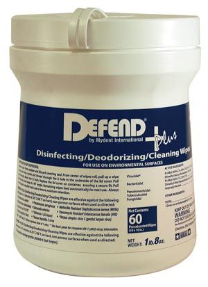 Disinfecting Wipes, X-Large, 10" x 10" sheets, 60/tub , 12Tub/Case , Mydent SO-9001