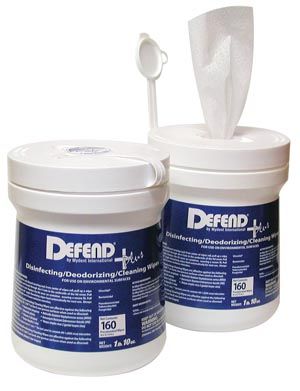 Disinfecting Wipes, Large, 6" x 6" sheets, 160/tub , 12 Tubs/Case , Mydent SO-9000