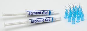 Etch Gel Kit, Contains: 2 -2mL Syringes Etchant Gel, 20 Blue Pre-Bent Syringe Tips /Pack 10 Pack/Case , Mydent PF-2000