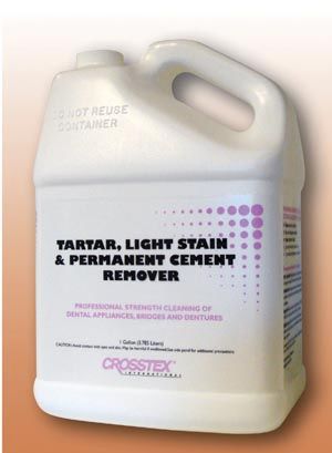 CROSSTEX TARTAR & STAIN REMOVER Size Gallon , 4/Case , Crosstex JEZTS