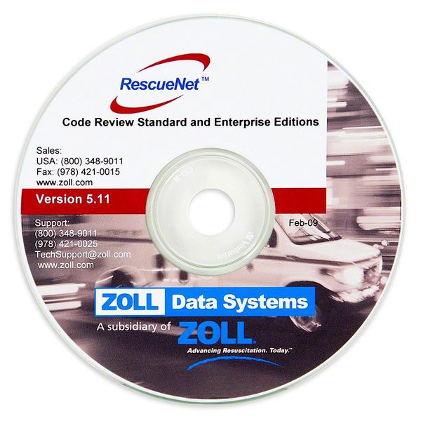 RescueNet Code Review Standard Software for Windows , Zoll Medical 8000-0608-01