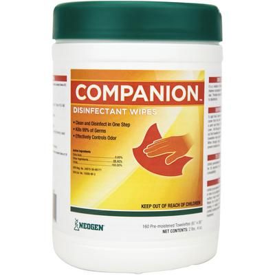 Companion Disinfectant Wipes 160/Tub , NEOGEN 490908