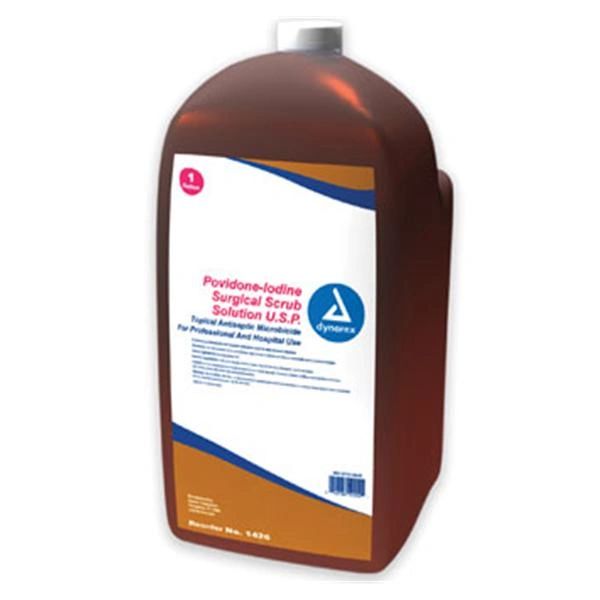 Betadine Scrub Surgical PVP Iodine 7.5% 1gal , Dynarex 1426