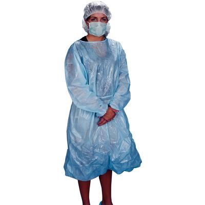 Polycoated Isolation Gowns 50/Pkg , Jorgenson J0737