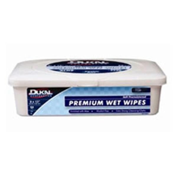 Premium Wipes Wet Scented 9x13" 64/Package, 8 PK/Case , Dukal 7720