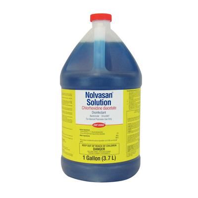 Nolvasan Solution, Chlorhexidine Diacetate Disinfectant, 1 Gallon , Zoetis 10004048