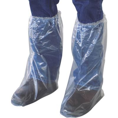 Elastic Top Disposable Boot Covers, Clear, 3 mil , 50/Pack , Agri-Pro 429503