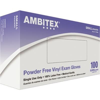 PF Vinyl Exam Gloves Size Small , 100/Box , 10 Individual Boxes Any Brand Available , Vinyl-Small