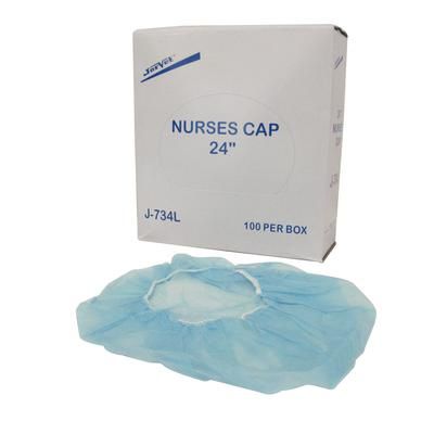 OR Nurse/Bouffant Headwear 24" , 100/Box , JORGENSEN J0734L