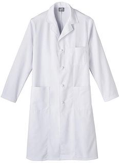 Disposable Economy Lab Coat with 1 Pocket, Snap Front Medium , White , 25/Case , UL S-10483M