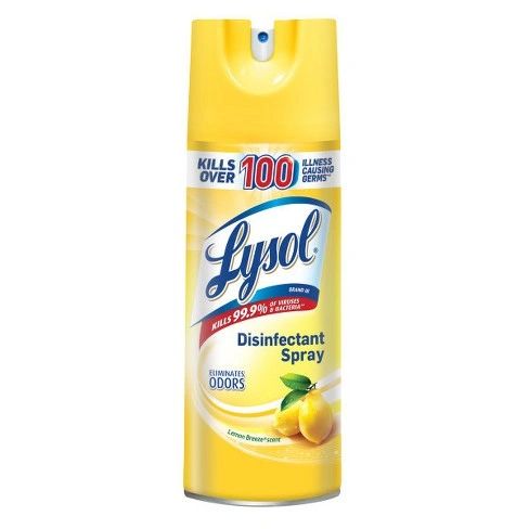 Lysol Lemon Breeze Scented Disinfectant Spray - 12.5oz , 354 gr , Lysol-Lemon-Spray