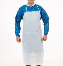 Polypropylene Aprons, White , 100/Case , UL S-7872W