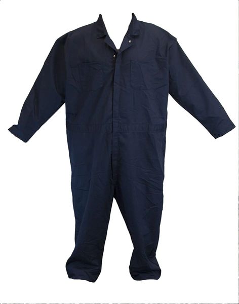 Disposable Economy Coveralls, Zip Front - Navy, Medium , 25/Case , UL S-10484NB-M